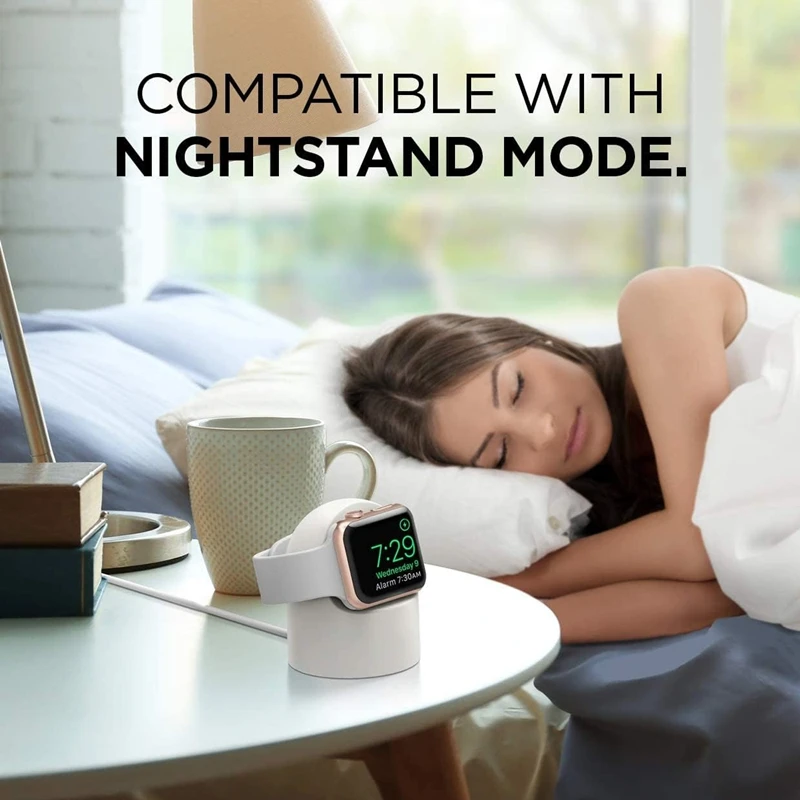 Charger Stand For Apple Watch Series 9 8 Ultra 7 6 5 SE 4 3 2 Charger Dock Station Silicone Bracket Iwatch Charging Cable Holder