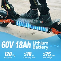 Trottinette électrique adulte Joyor T10, batterie 60V 18Ah, moteur 1000W*2, vitesse 25 km/h, autonomie 75 km, pneus 10 pouces pour routes de montagne 3