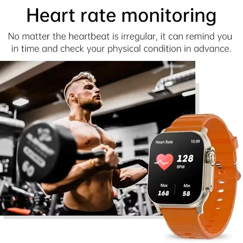 Smartwatch Men Series 8 2.3"AMOLED Screen NFC Compass Waterproof For Apple...