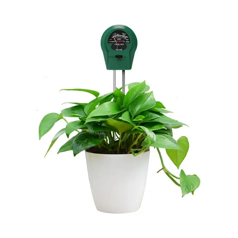 

3-in-1 Soil Moisture Sensor Meter Detector Metal Probe Gardening Plant Flower PH Sunlight Test Instrument Hygrometer Tool