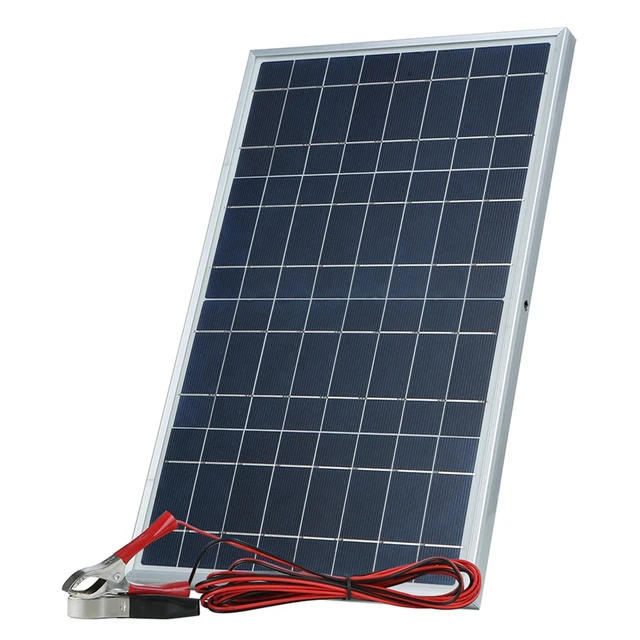 12V Solar Panel Kit Complete 30W Power Portable Outdoor Rechargeable Solar Cell Generator For Home 1