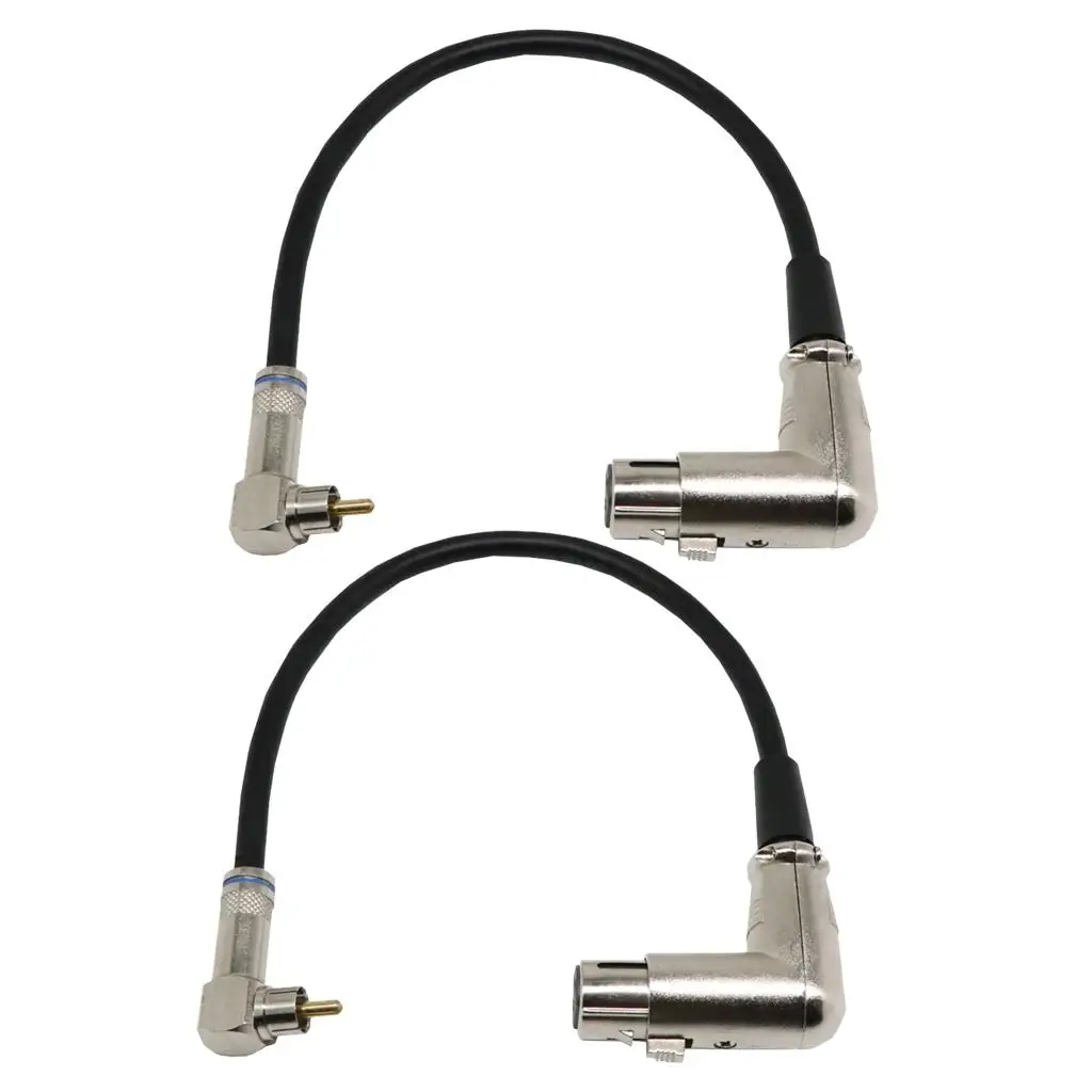 XLR to RCA Converter Premium 1ft Audio Cable Shielded for Mixing Console Speaker Amplifier Equipment
