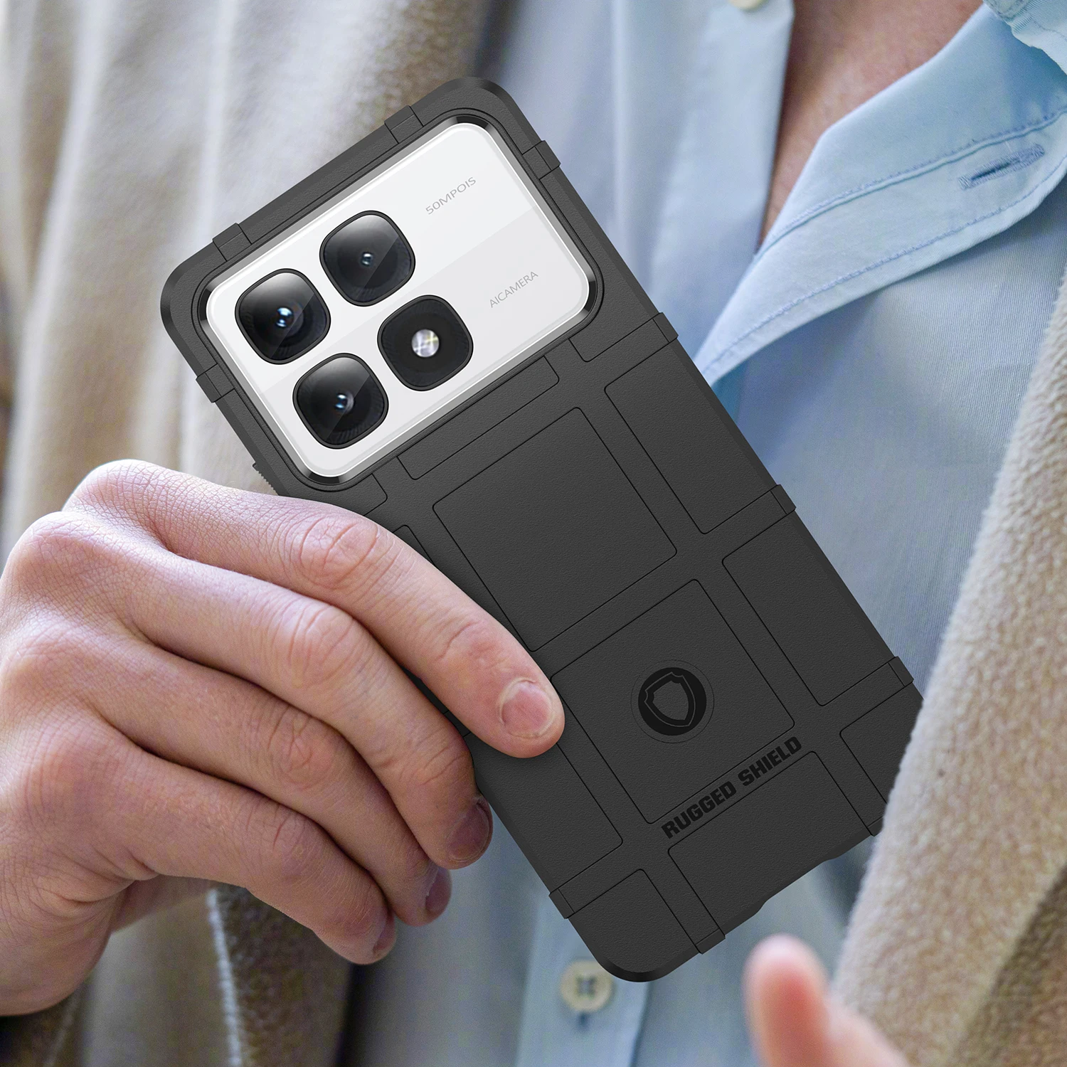 Premium Armor Shield Silicone Back Cover for Anti-Knock Protection
