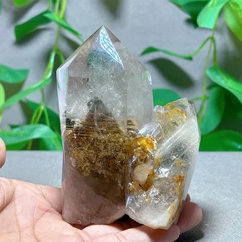 Double Garden Quartz Raw Tower Crystal Natural Stone Quartz Stone Minerals Home Decoration Reiki Natural art Energy Healing