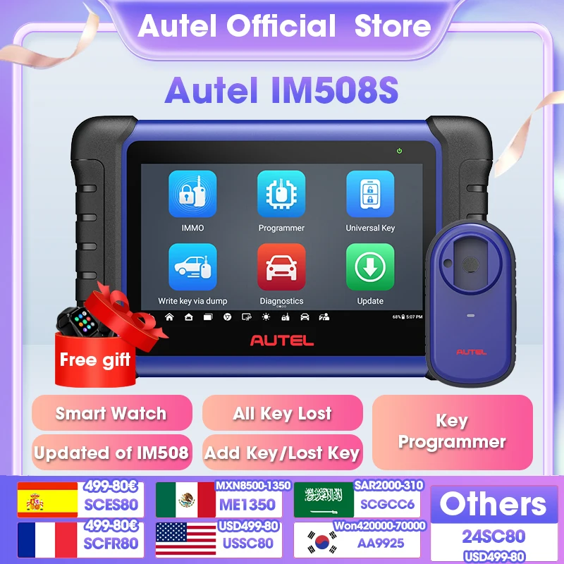 Autel MaxiIM IM508S XP400 PRO OBD2 Automotive Scanner IMMO Key Programming Diagnostic Tools For All Cars All-in-One Programmer