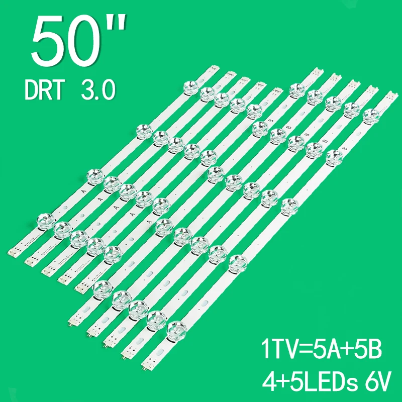 10pcs LED backlight strip for LIG 50LB5610 50LB650V 50LB653V 50LF5800 50LY761H 50LB656V 6916L-1736A 6916L-1983A 6916L-1978A