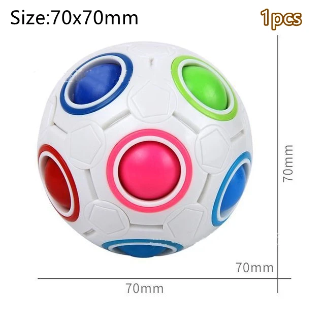 Sensory Toys Bean AntiStress Stretchy Strings Push It Squishy Chain Pops Cube Rainbow Ball Mini Squeeze Toy For Adults Kids Gift 2