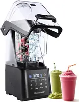Commercial Blender 1500W Vacuum Blender for Less Foam Professional-Grade Quiet Shield Kitchen Timer 9 Speeds 6 Programs 1