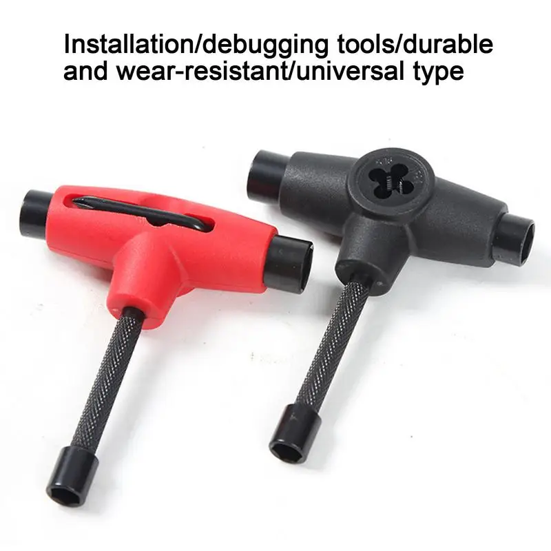 Skateboard T Tool T Shape Skateboard Tool Skateboarding Wrench Repair Roller Skate Wrench For Inline Skates Quad Skates