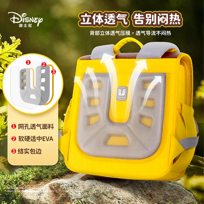 2023 Disney Kindergarten Bag For Boys Girls Age 2-8 School Student Shoulder Orthopedic Backpack Large Capacity Kids Gift Mochila