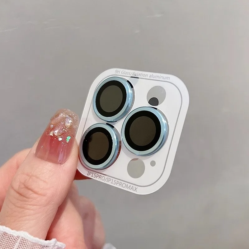 Premium Full-Cover Camera Lens Protector with Tempered Glass and Metal Shield