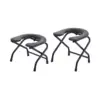 Folding Toilet Seat for Seniors - Squat Design with Stainless Steel Frame for Bathroom Use 1