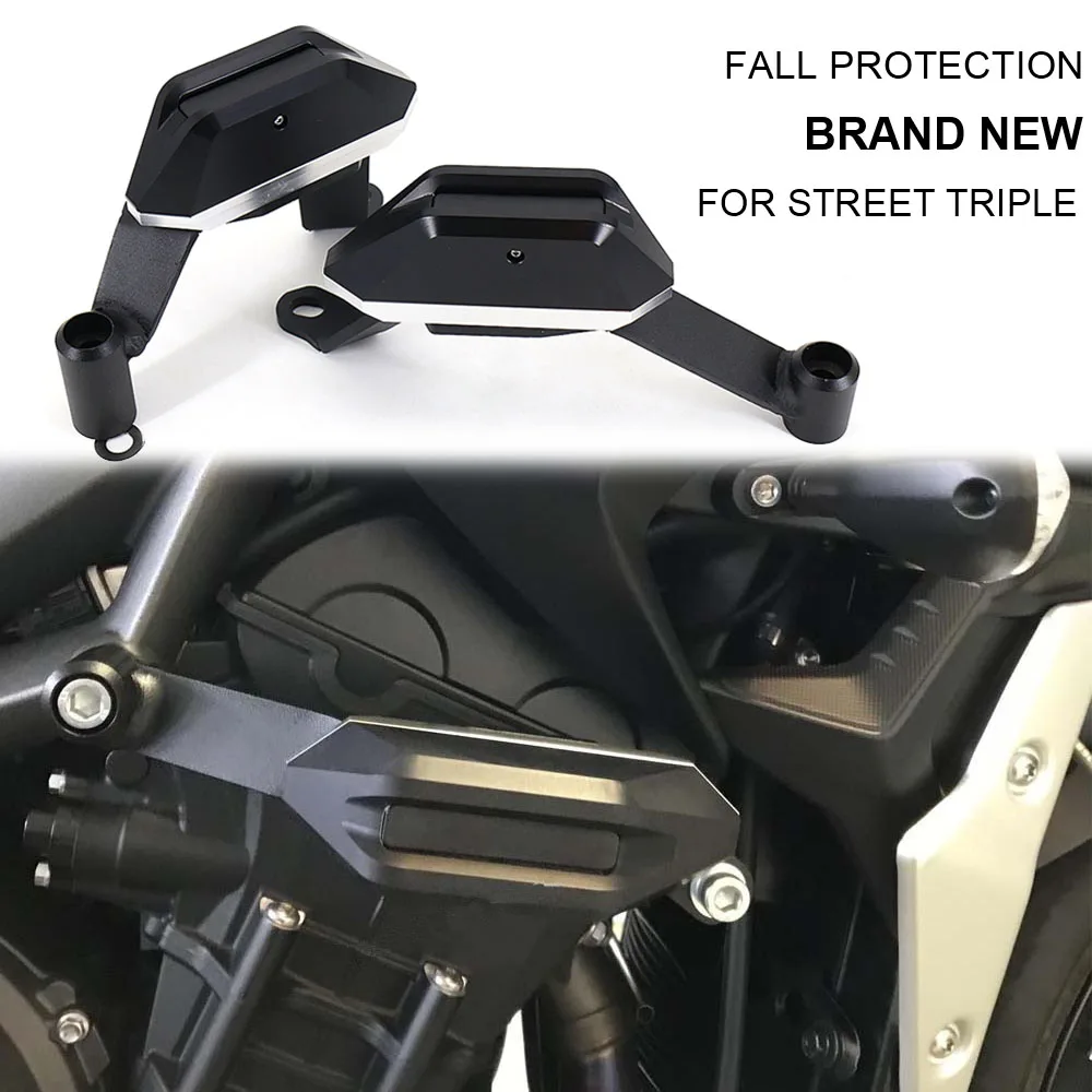 

Motorcycle Engine Guard Anti Crash Frame Slider Kit Falling Protector Cover FOR Street Triple 765S 765R 765RS RS765 675Rx 675R