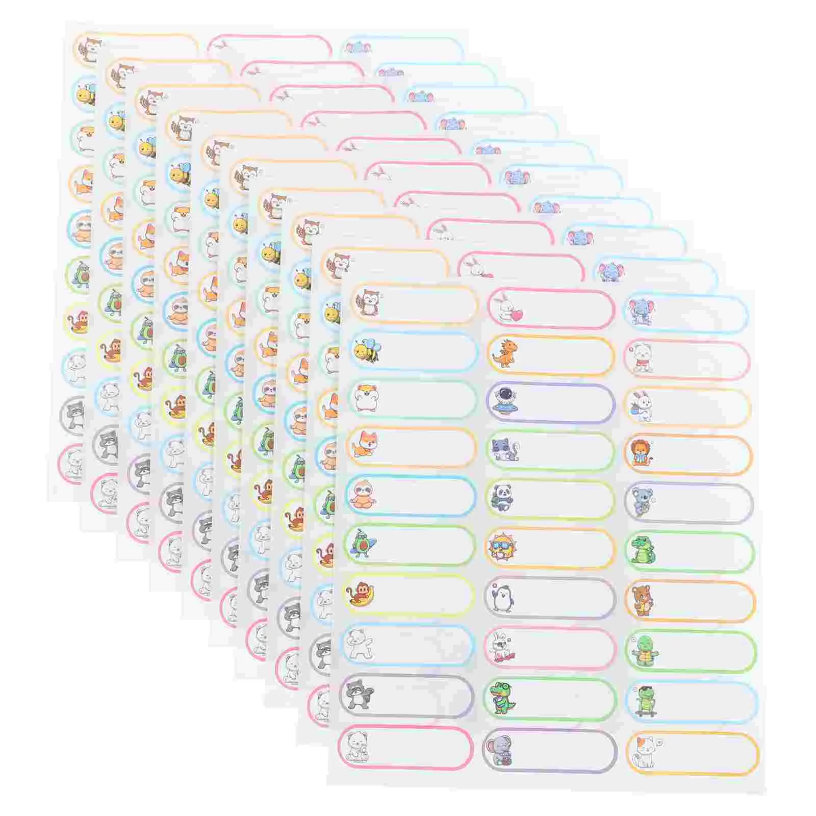 

Waterproof Name Sticker Blank Labels Sorting Tag Tabs Tags Adhesive Stickers Multipurpose for Gifts Sign Names Animal