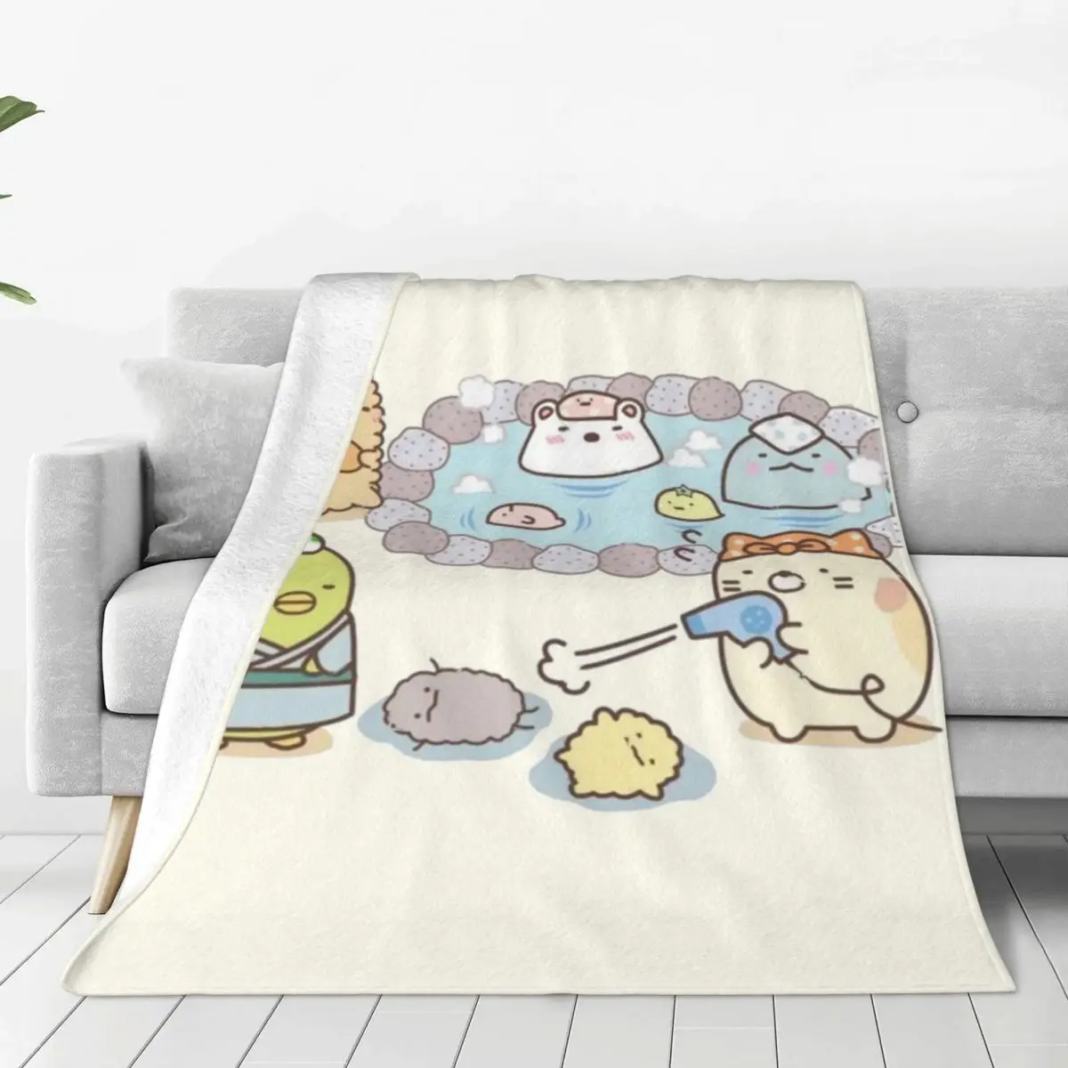 

Sumikko Gurashi Горячие технические аниме милые для детей фланелевые новые дышащие Пледы для стульев