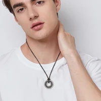 LIKGREAT Vintage nordique Rune colliers pour hommes en acier inoxydable Runes nordiques Viking Jewerly païen pendentif amulette cadeau offre spéciale 4