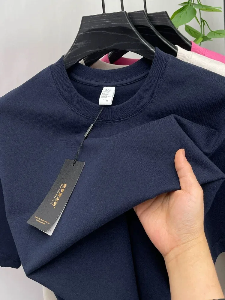 الراقية 100% القطن تي شيرتات قصيرة الاكمام الرجال...