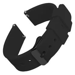 Durable Quick Release Silicone Sports Watchband with Polished Buckle - 22mm (BB)