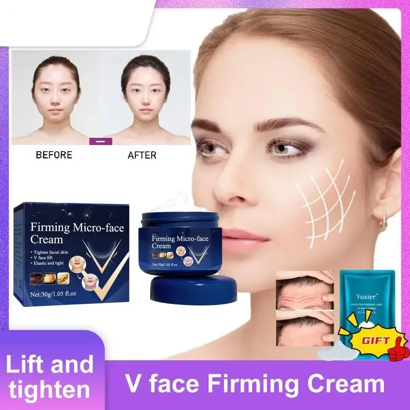 

V-Shape Firming Face-lift Slimming Cream Slimming Removal Masseter Muscle Double Chin Face Fat Burning Anti-aging Products 30g
