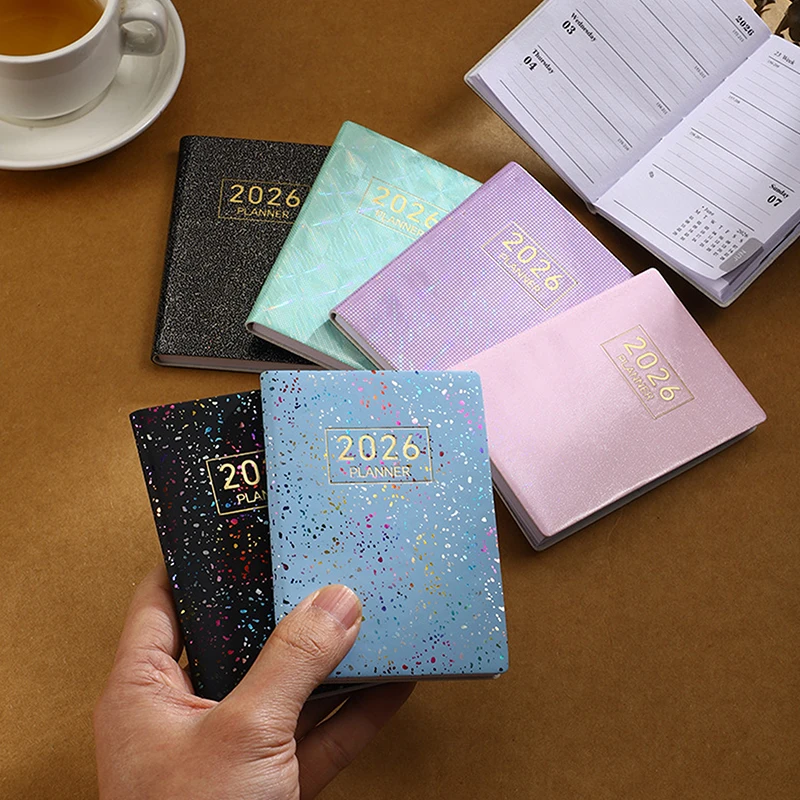 2026 미니 포켓 플래너 캘린더 할 일 목록 일상 업무 체크리스트 플래너 가정 학교 사무실용 포켓 플래너 캘린더