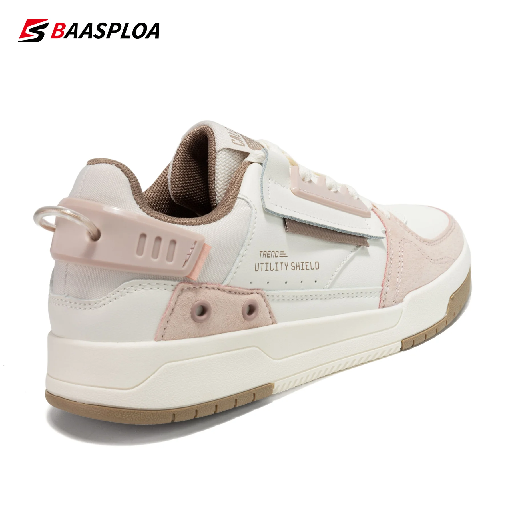 Bassploa New Women Running Shoes Fashion Women Sports Shoes Pu Surface Breathable Outdoor Non-Slip Women's Casual Running Shoes