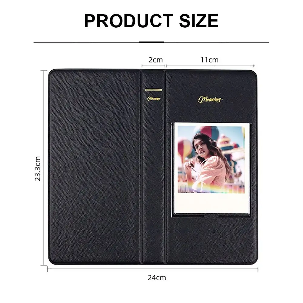 즉석 카메라 사진 앨범 영화 티켓, 폴라로이드 600, 후지필름 인스탁스 W210, W300 용 5 인치 그림 보관 케이스, 64 포켓