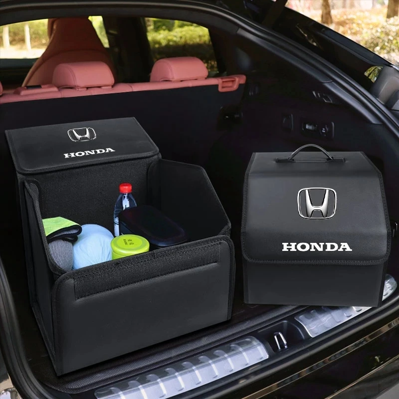 Car Trunk Storage Luggage Organizer Box For Honda Civic Mugen Power