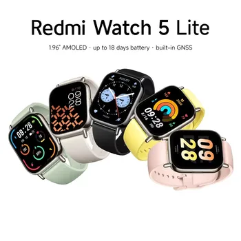 Xiaomi Redmi Watch 5 Lite Global Version 1.96'' AMOLED 18-Day Battery life Built-in GNSS Bluetooth® Call 150+ Modes Smart Watch 1