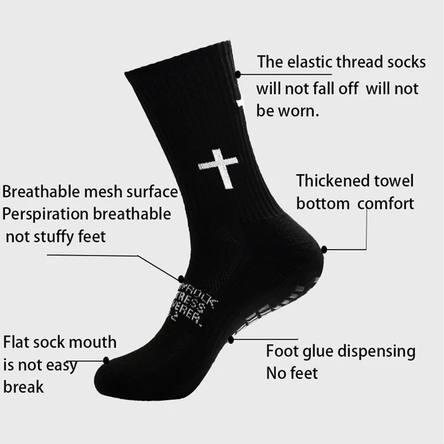 New Men Women Sports Football Socks Tube Wear-resistant Non-slip Outdoor Sports Cycling Socks Soccer Basketball Socks 5