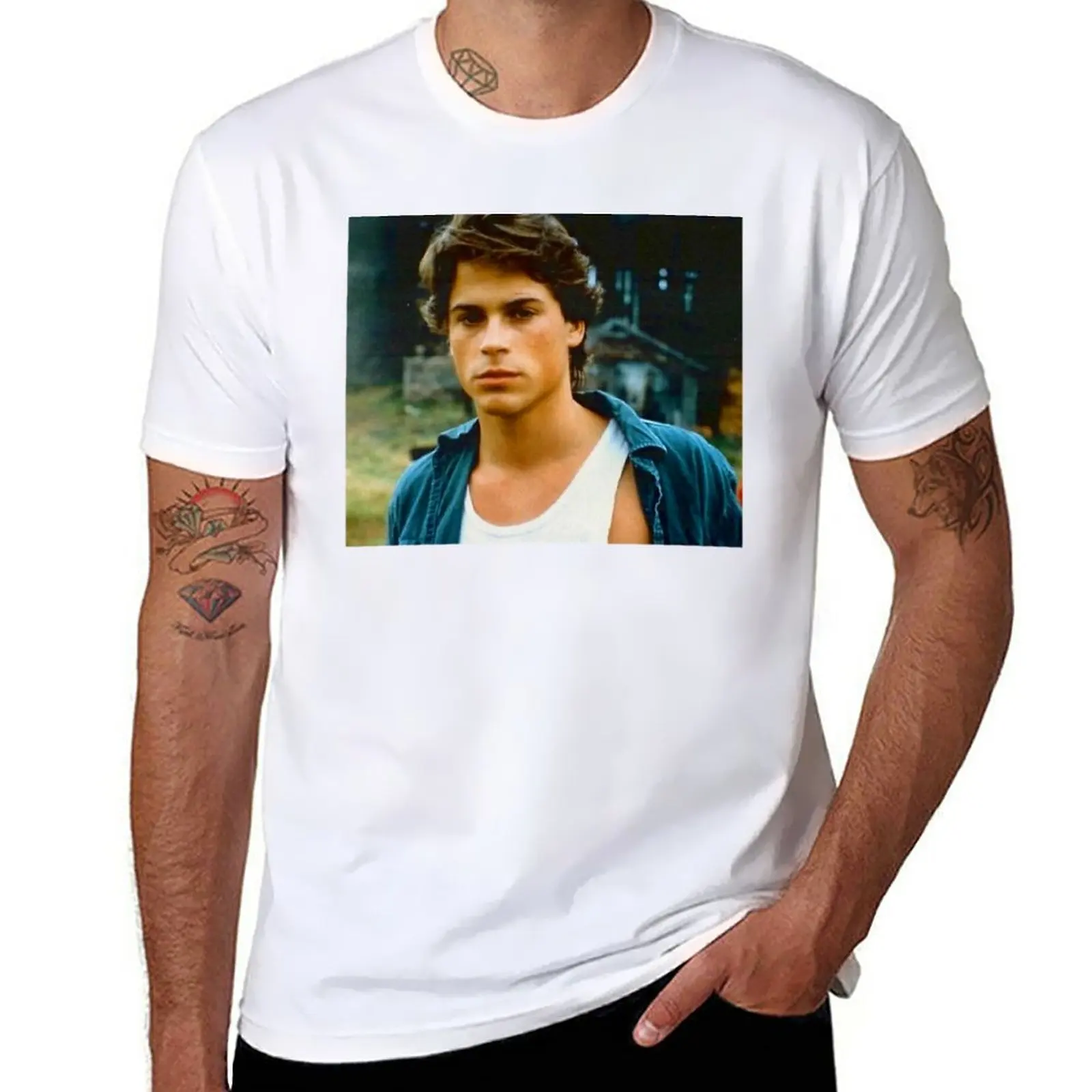 

New Rob Lowe T-Shirt vintage clothes anime funny t shirt tshirts for men