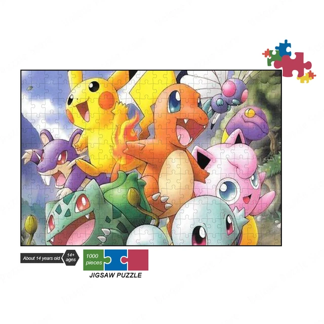 Pokemon Pikachu Jigsaw Puzzle 35/300/500/1000 Pieces Educational Puzzle For  Kids Cartoon Entertainment Toys Birthday Gifts - Puzzles - AliExpress