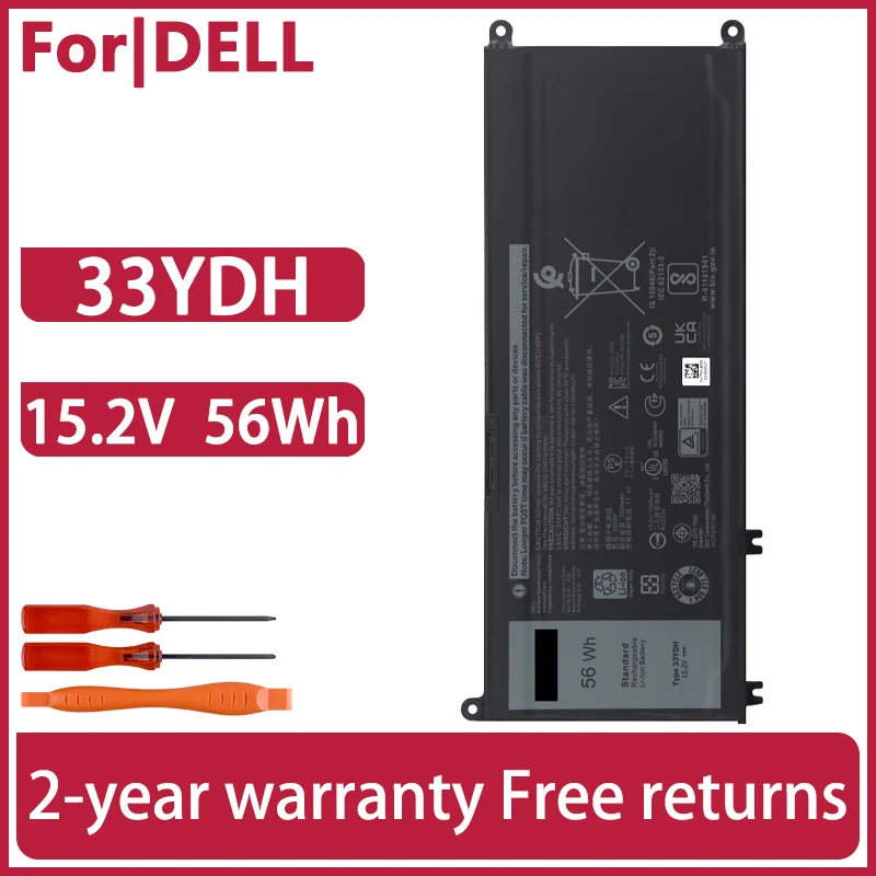 33YDH Laptop battery For Dell G3 3579 3779 G5 5587 G7 7588