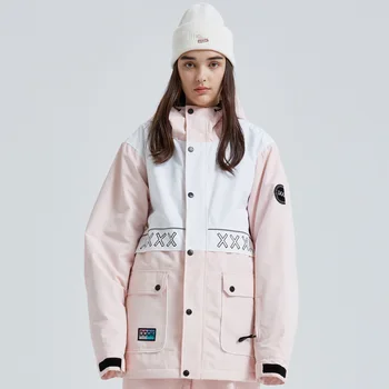 2025 New Ski Jackets Women's Men's Waterproof Windproof Warm Skiing Snowboarding Hooded Clothes Winter Outdoor Snow Top Coat