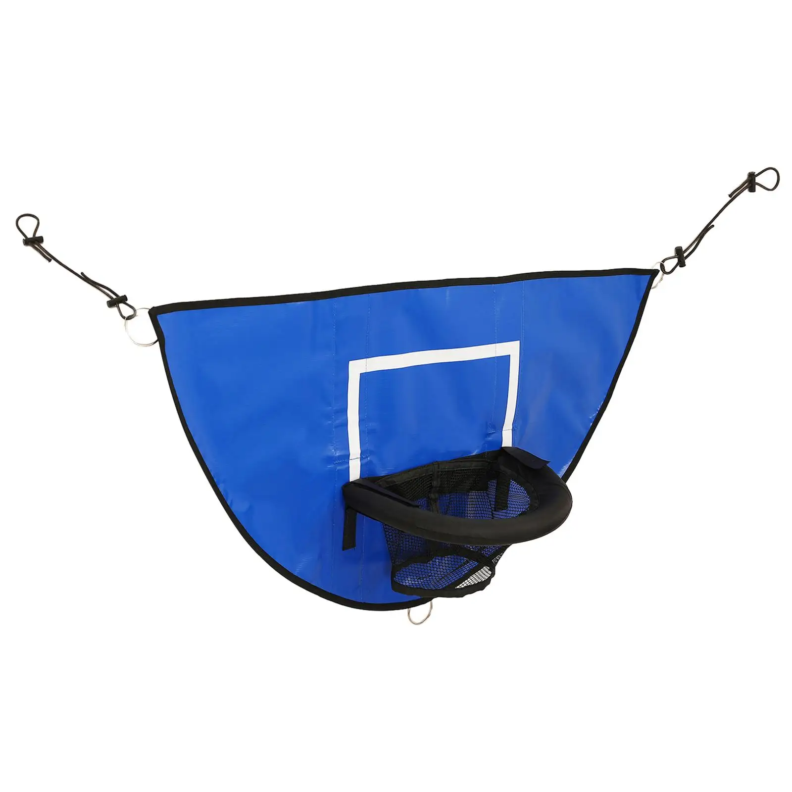 Attacco a cerchio di basket per rivestimento di sostituzione del trampolino allenamento di basket con rete per tutte le età da giardino per bambini sportivi all'aperto Basketball Hoop Attachment for Trampoline Replacement Trim Basketball Training with Net for All Ages Garden Outdoor Sports Kids