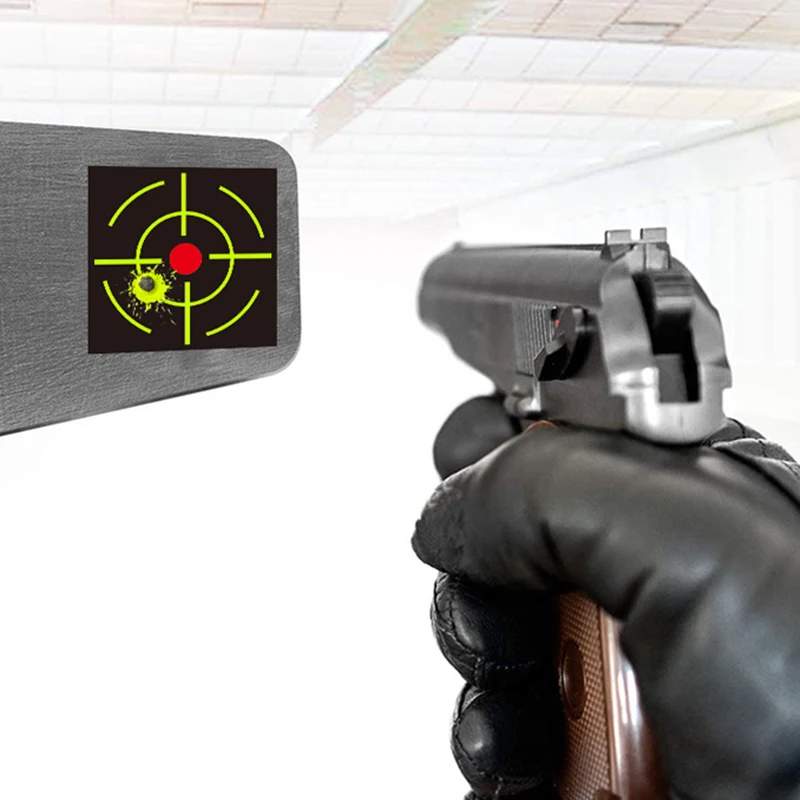 Shooting Targets Stickers 200Pcs/roll Self Adhesive Shooting Target Sticker 7.6cm Splatter Splash Amp Reactive Practice Training Hunting Stickers