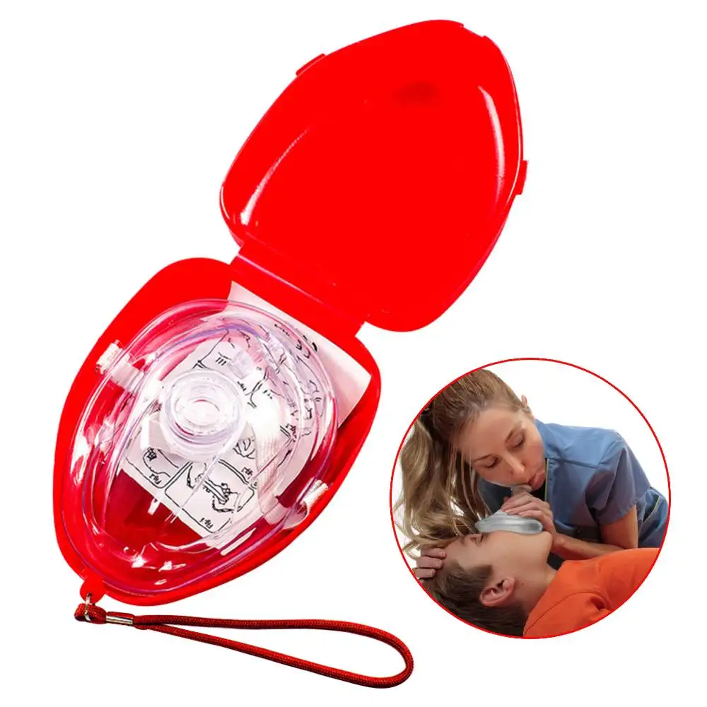 Emergency First Aid Mask Rescue CPR Mask Resuscitator One-Way Valve CPR  Face Shield Survival Training Mask Car Bus Survival Gear - AliExpress