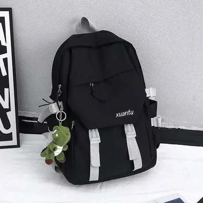 New High-Capacity Oxford Cloth Backpack Korean Version For Men Campus Students High-Quality Travel Lightweight Zippered Backpack
