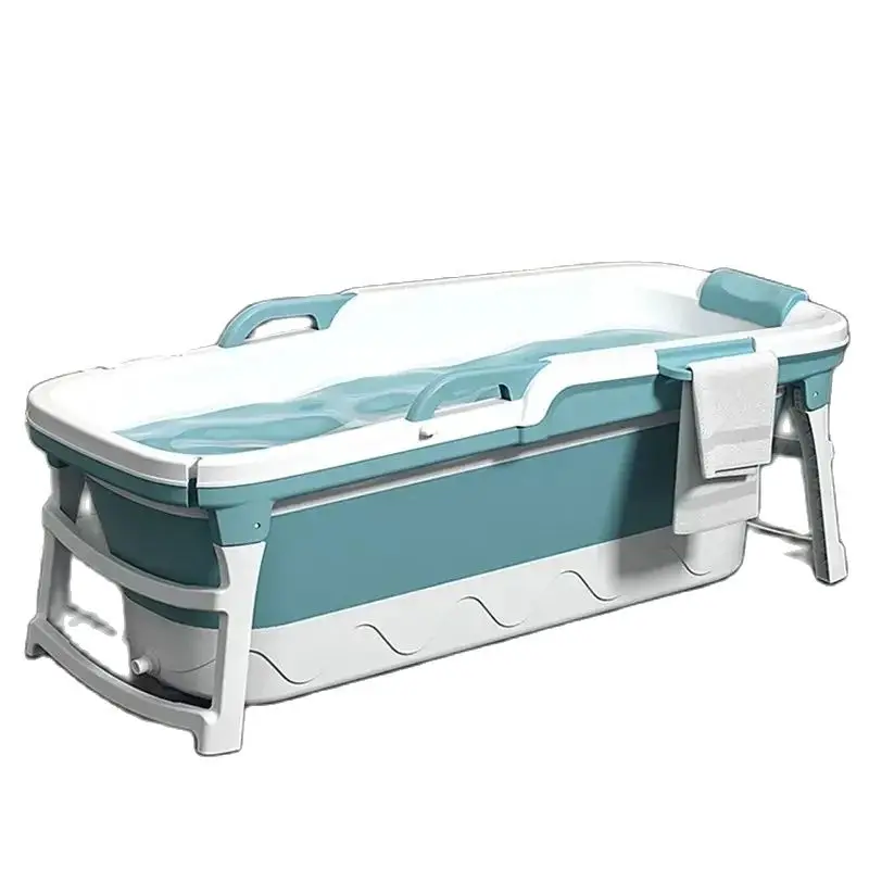 

Simple Portable Bathtubs Adult Folding bathtub Household Foaming hot Tub Adult Bathing Tub Full Body Sweat Steam Bathing Basin