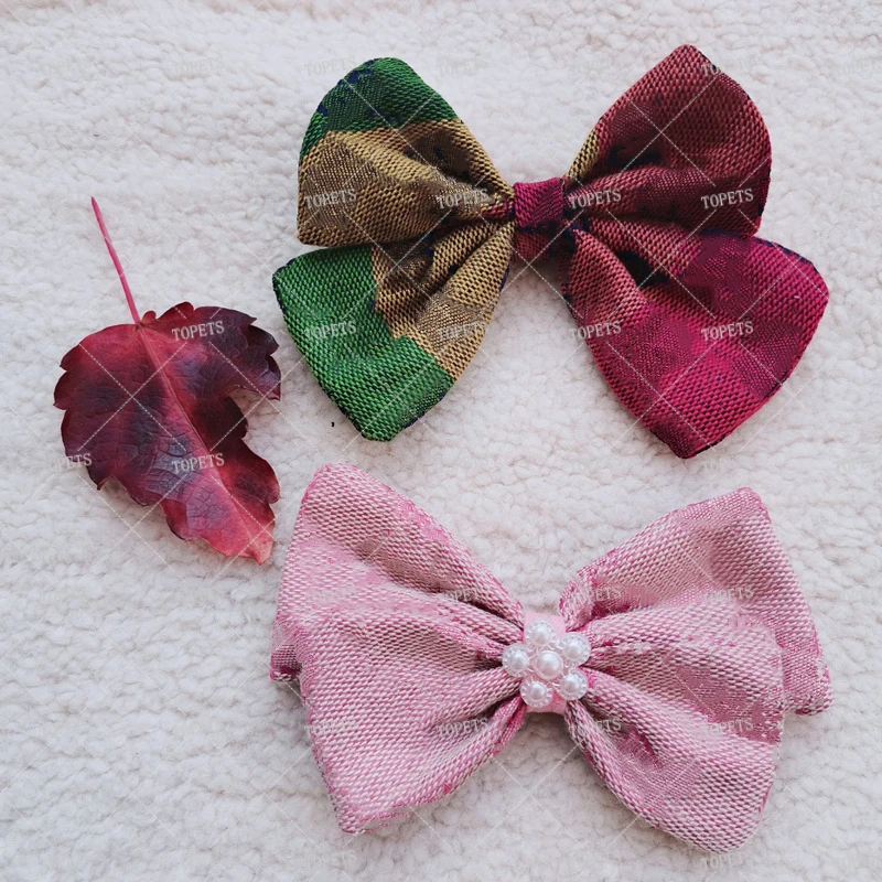 TOPETS Designer Pet Hairpin Bow Style Accessories for Puppies Cats