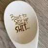 Engraved Wood Spoon Crafts Wooden Fun Long Handle Cooking Spoon Tea Spoonkitchen Tool For Home Restaurant Christmas Gift 2024 - Image 5