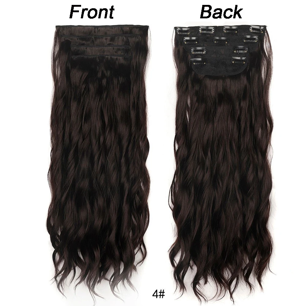 Cabelo Clipe Em Extensões De Cabelo 20inch