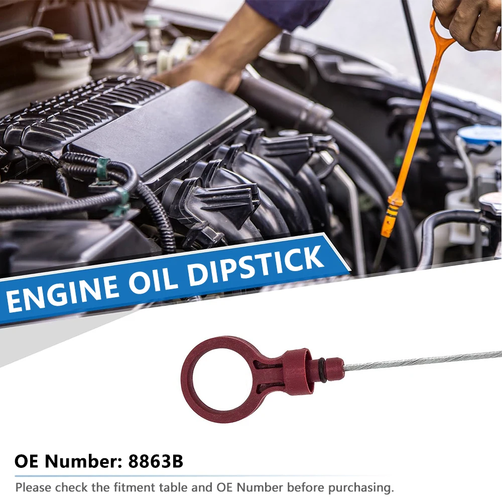 Fluid Level Dipstick Tool with Marks Easy Read Transmission Dipstick with Instruction for Dodge Jeep