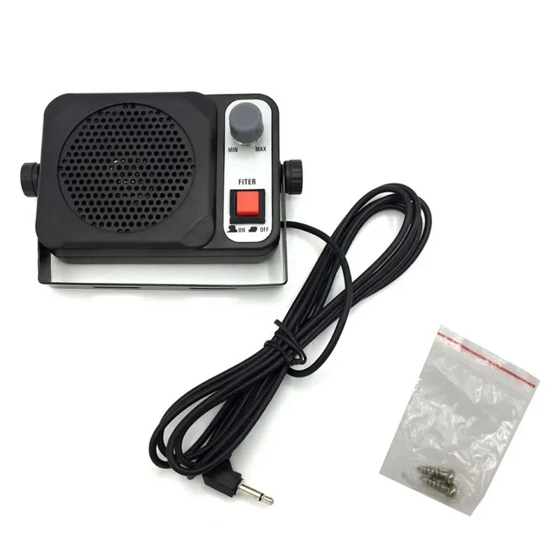 Heavy Duty TS-650 Mini External Speaker 3.5mm TS650 Loudspeaker for QYT YAESU ICOM KENWOOD CB Car Mobile Radio Walkie Talkie 1pin 3 5mm plug mini external speake p600 loudspeaker for kenwood icom motorola cb car mobile radio walkie talkie amplifier