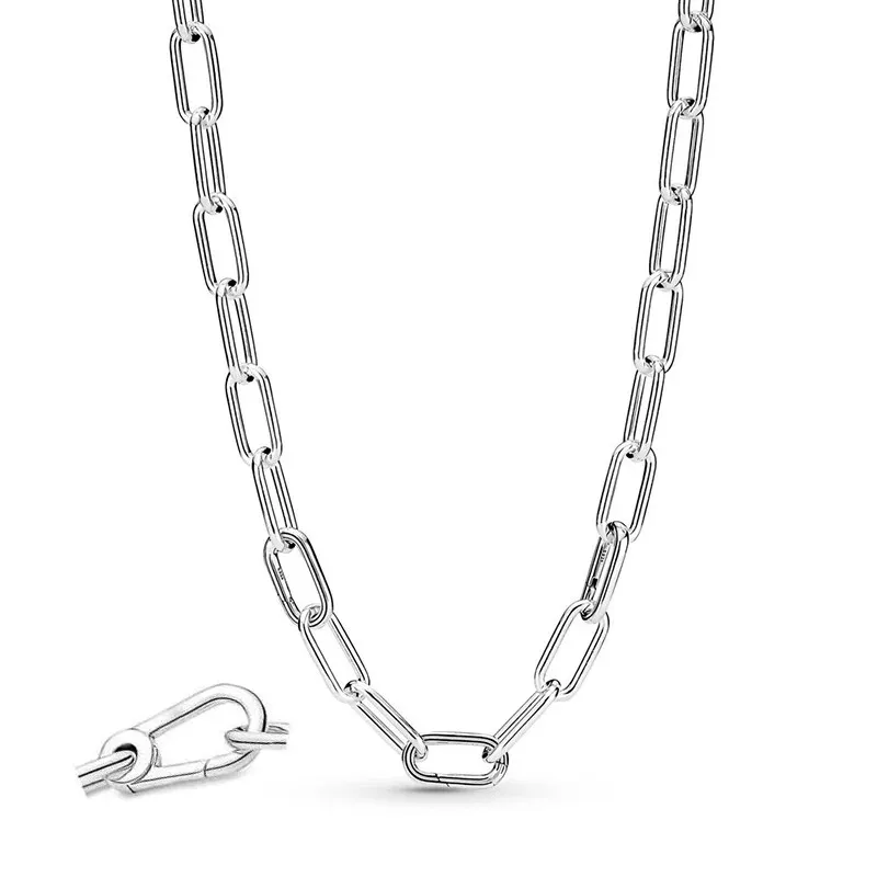2023 New Women's Boutique Jewelry Original Logo ME Series Double Chain Necklace 925 Sterling Silver High Quality Gift