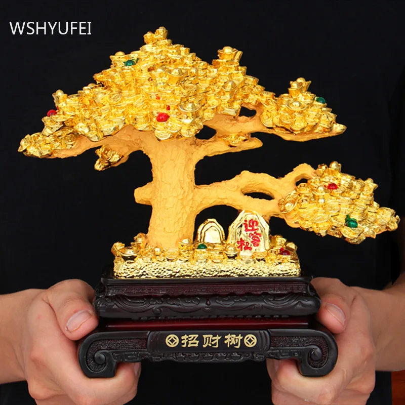 

New Style Auspicious Resin Ornaments Living Room Wine Cabinet Decor Accessories Shop Opening Lucky Money Decoration Gift