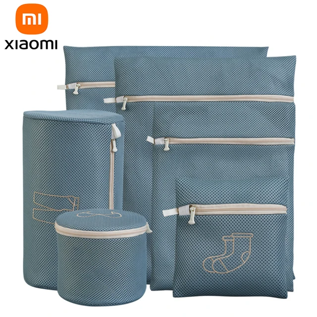 Xiaomi Mijia Mosókáska Hálómosó Fehérnemű Mosógép Táskák Hordozható Ruhák Szervező Zokni Melltartó Mosoda Kosár