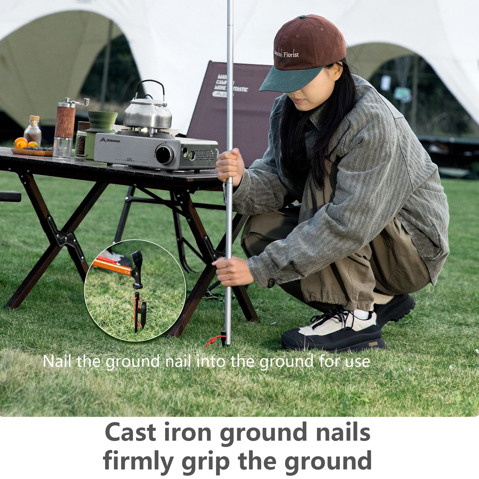 Portable Camping Lantern Stand 4