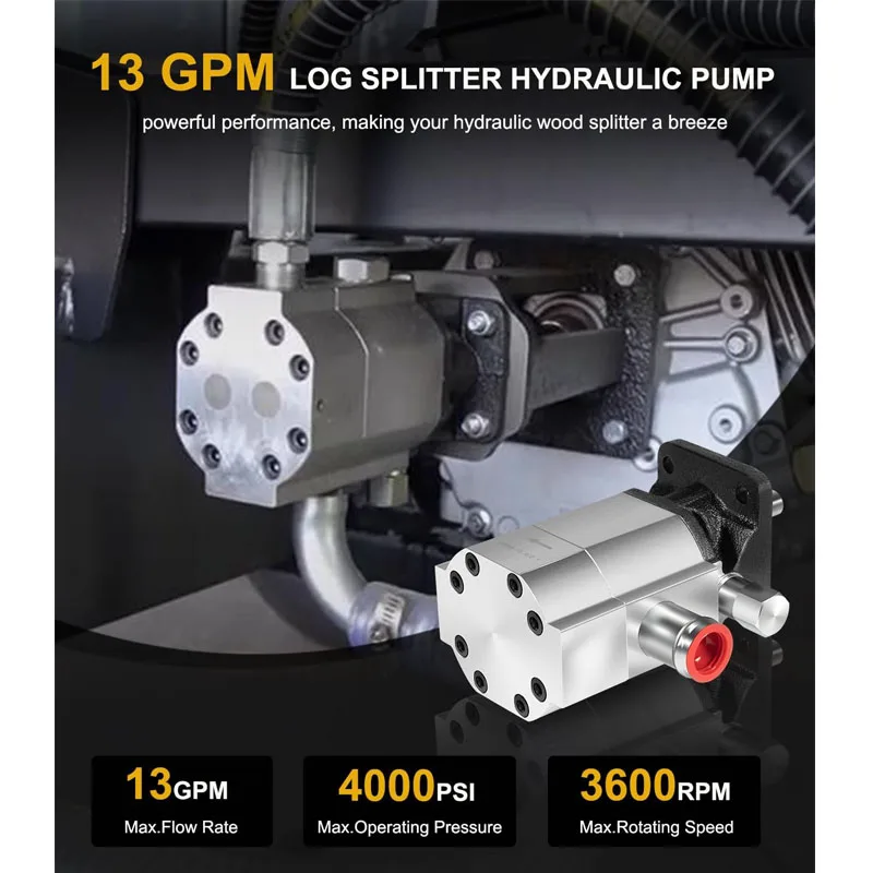 Alloggiamento Pompa Per Spaccalegna Elettrico - Fusione In Lega Alluminio Con Guarnizioni, Ricambio - Foto 9