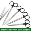 1pcs Nose Blunt Scissors Straight Curved Round Head Peeling Scissors Tissue Scissors Nasal Beauty Plastic Tool 1