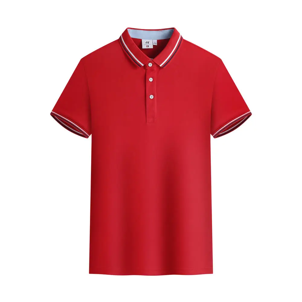 

Summer trendy polo shirt, Hong Kong style, handsome, casual, mature men's outdoor business sports hot selling round neck short